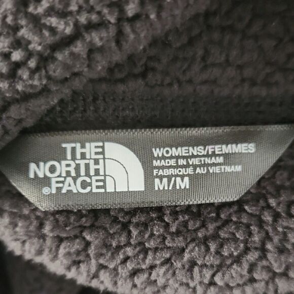 The North Face Womens Riit Sherpa Fleece Cowl Neck Pullover, Black/Gray, Size M - Picture 7 of 11